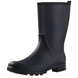 Women&apos;s Mid Calf Rain Boots Waterproof Garden Shoes Slip on Rubber Boots