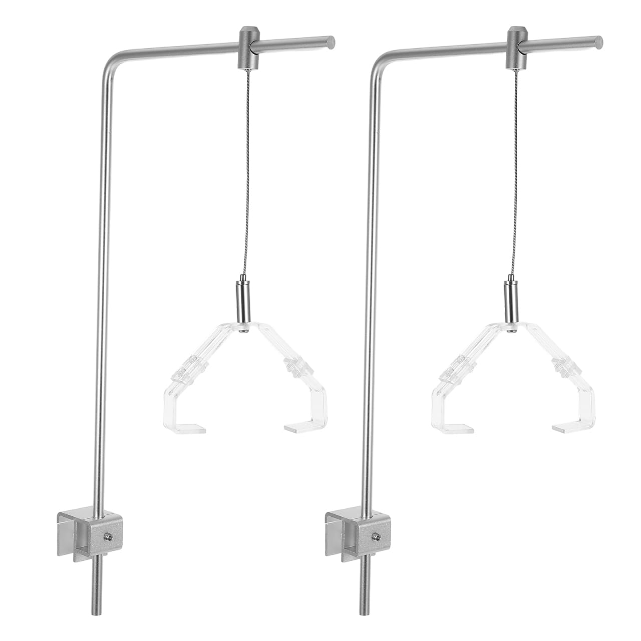 2 StüCke Aquarium-LichtstäNder Aluminium Legierung Fisch Tank Lampe HäNgende Halterung Verstellbarer Aquarium Beleuchtung Halter Licht Rack
