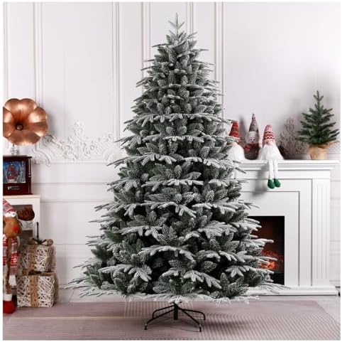 TAPIT Artificial Christmas Tree Snow Flocked Christmas Trees Full...