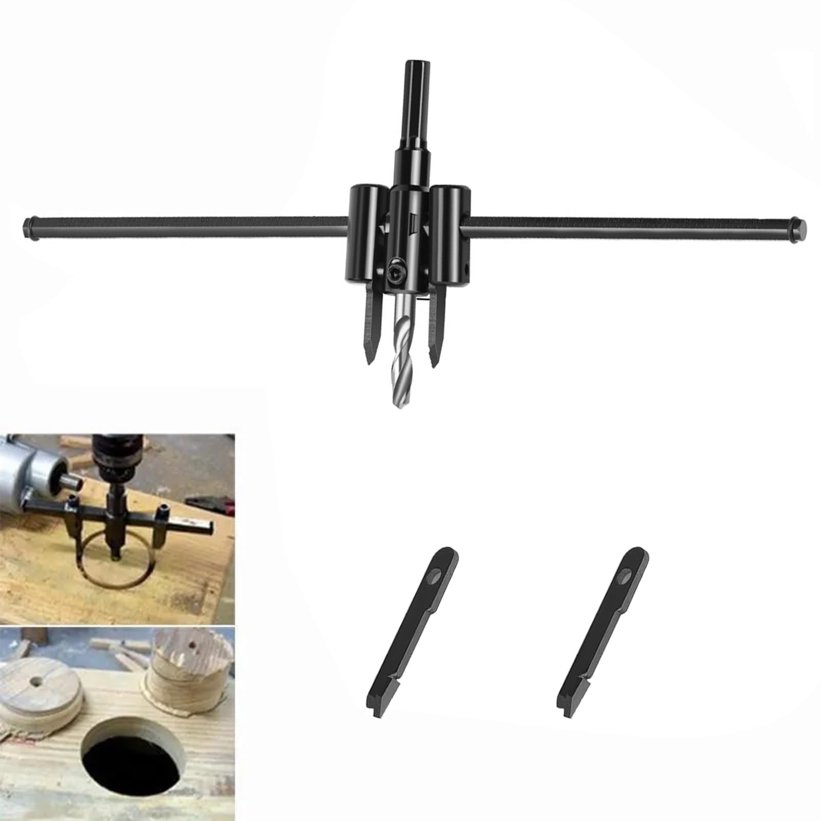 Coupe-cercle, outil de réglage du bois réglable 30-300 mm, pour bois, plastique, cloison sèche