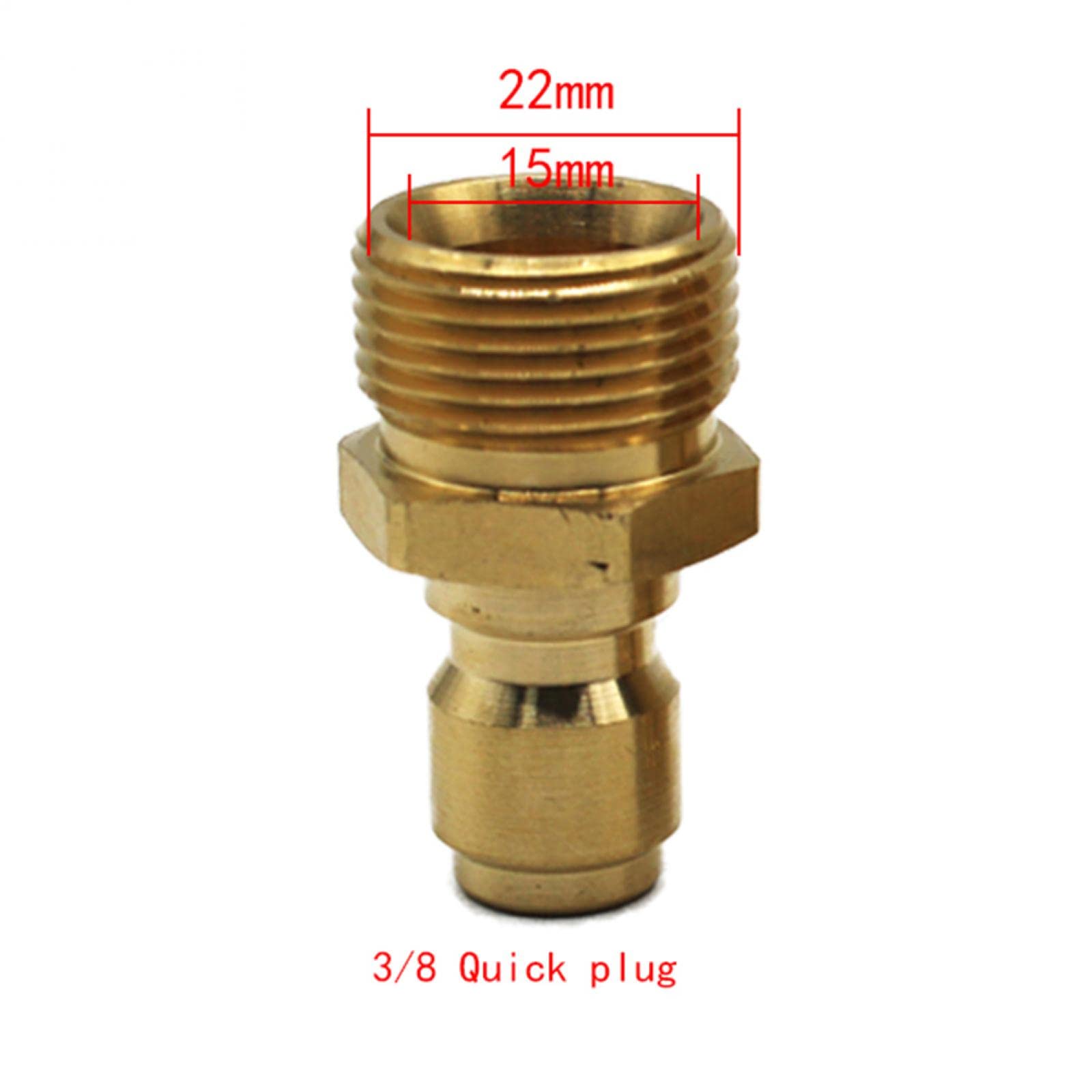Kit Adattatore Per Idropulitrice Ad Alta Pressione, Attacco Rapido Pistola Lancia M22 Da 14 Mm A 14 635 Mm 350 Bar 91587451