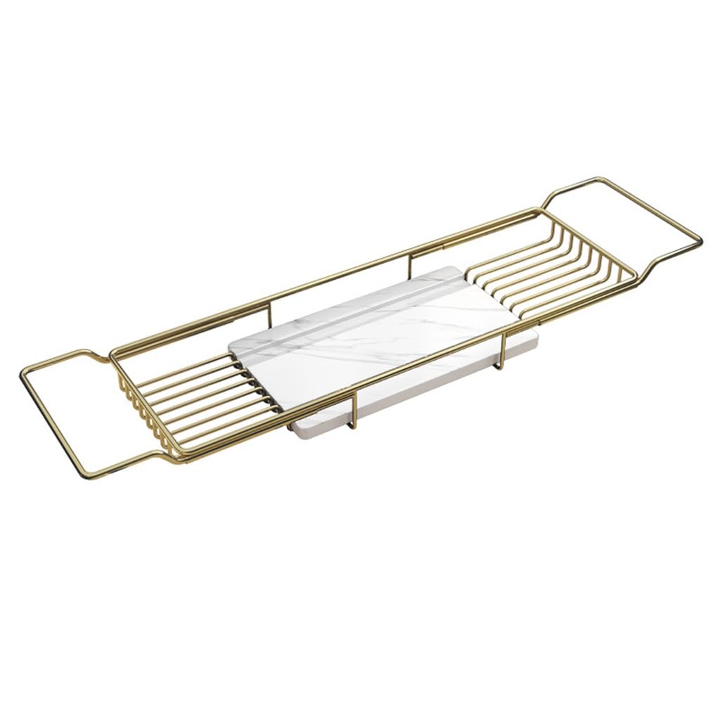 Plateau de baignoire rétractable et support de bain pour le rangement de salle de bain