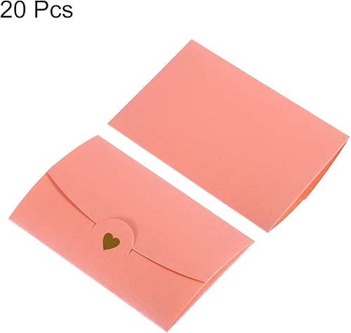 Vista 9 de PATIKIL Mini sobres, paquete de 20 soportes pequeños para tarjetas de regalo, sobres retro dorados de invitación de negocios para boda, cumpleaños