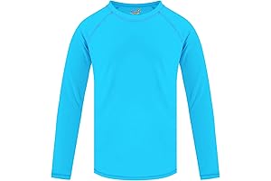 Kids Rash Guard Swim Shirt: Long Sleeve UPF 50+ Sun Protection for Toddlers