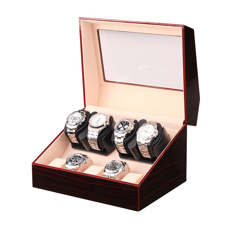 Remontoir de montres automatiques pour 4 montres avec coffret ébène