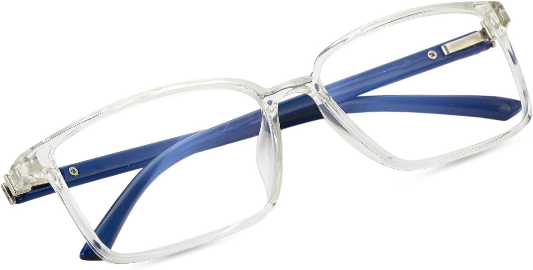 VastUnisex Square Blue Cut Anti Glare UV Protection Full Frame Spectacles Glasses For mobile, Laptop, Tablet, Computer - (Zero Power) (7911)