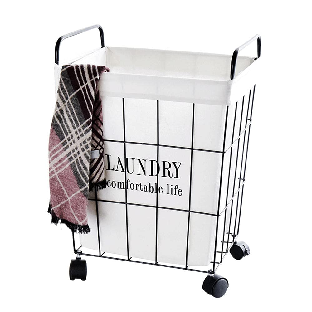 Amazon.com: KDFJ Retro Laundry Basket Iron Art Dirty Clothes