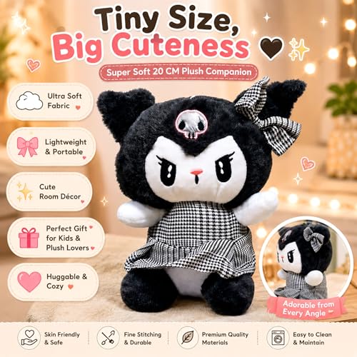 Image of Tickles Cute Anime Doll Soft Stuffed Plush Toy for Kids Boys & Girls Birthday Gift (Color: Blue; Size: 20 cm)
