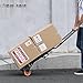 VEVOR Aluminum Folding Hand Truck, 2 in 1 Design 300 Lbs Capacity, Heavy Duty Industrial Collapsible cart, Dolly Cart with Rubber Wheels for Transport and Moving in Warehouse, Supermarket, Garden