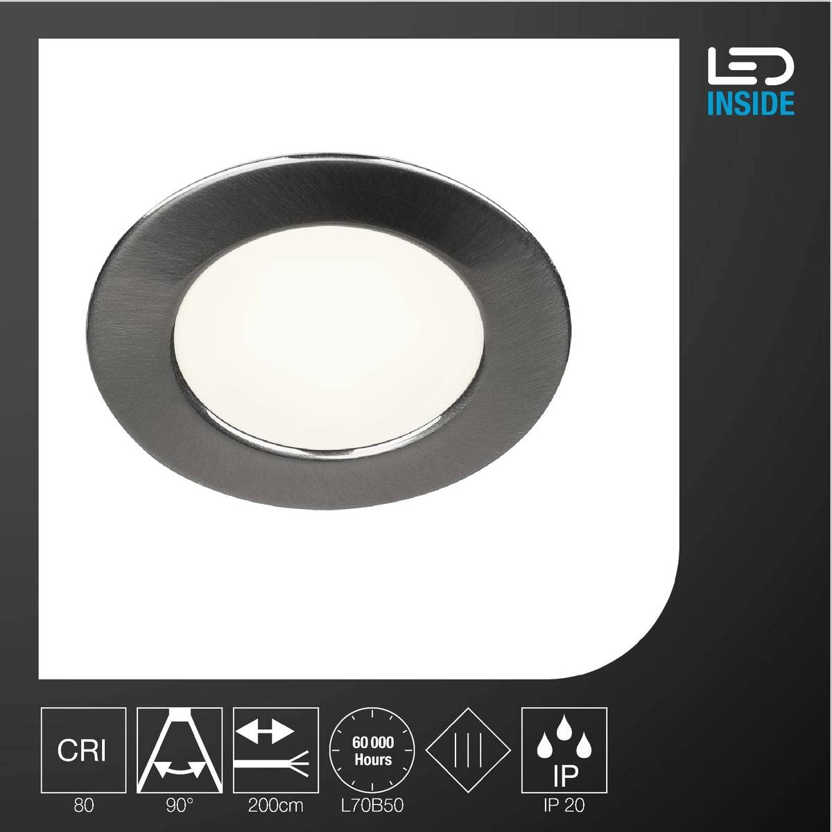 SLV lampada a incasso da soffitto ALAMEA/faretto LED