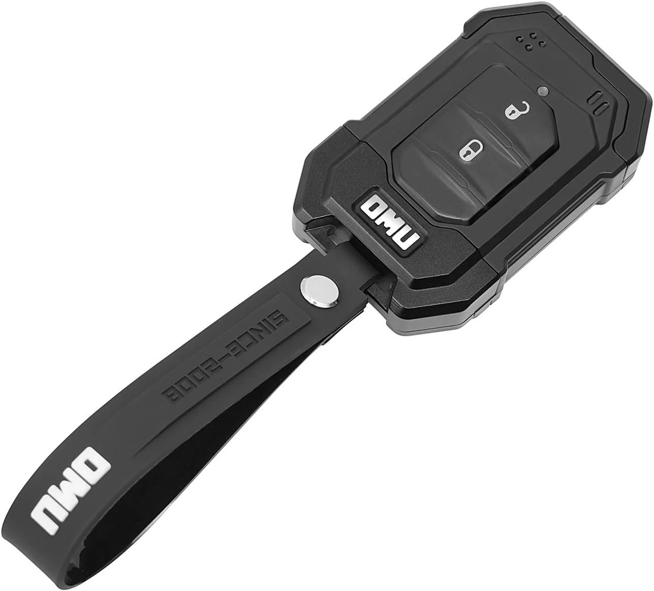 OMU013 JL Key Fob Case Cover Fob Shell Key Bag Holder Protection Shell Compatible with Jeep JL/JT Wrangler 1pcs Black