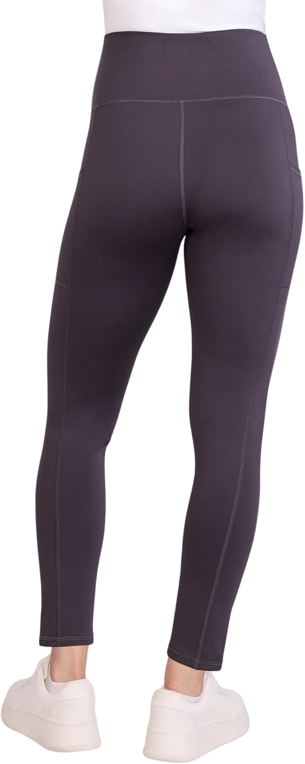 Motherhood Maternity Womens Over The Belly Workout Activewear Pregnancy Leggings with Pockets - Image 5