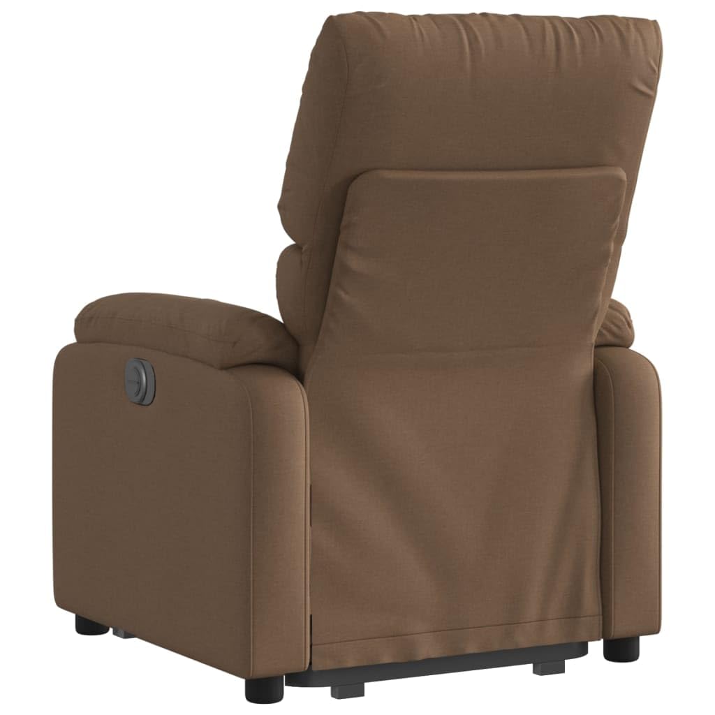 Homgoday Relaxsessel mit Aufstehhilfe Fernsehsessel Verstellbarer Relaxsessel mit Liegefunktion Sessel für Senioren mit Aufstehhilfe Aufstehsessel TV Sessel Wohnzimmer Braun Stoff