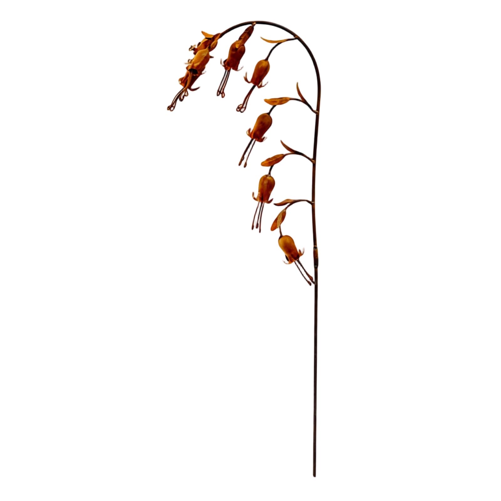 Lys de jardin effet rouillé décoratif de 60 cm pour embellir vos parterres et terrasses fleuries