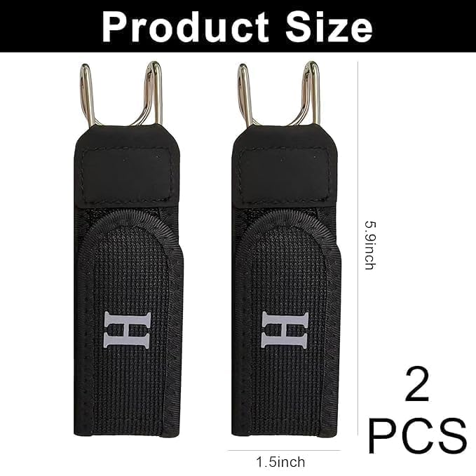 Image of Buckleless Belt Hook Tactical Metal Hook Elastic Belt Unisex Buckle-Less Invisible Waist Belts for Work & Edc (1 PAIR)