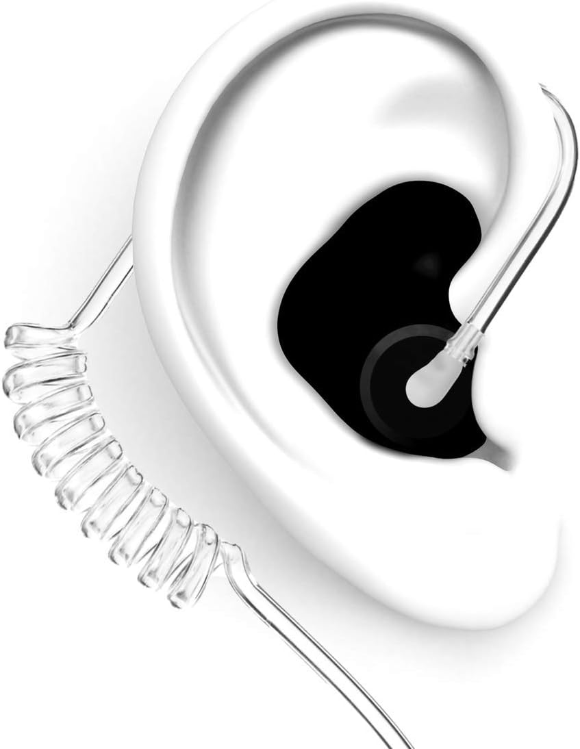Decibullz - Custom Molded Security Radio Adapters, Thermo-Fit Earpieces Designed for Clear Acoustic Tube Radios