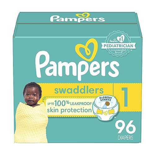 Image of Pampers Swaddlers Diapers Size 1, 96 count - Disposable Diapers