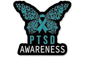 Waterproof PTSD Awareness Sticker: Support Mental Health and Spread Hope
