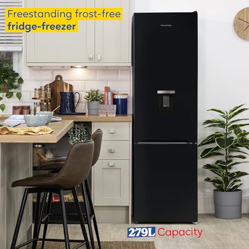 Russell Hobbs Fridge Freezer Freestanding Frost Free with Water Dispener Reversible Door, Adjustable Thermostat & Feet, 70/30 279L, 180cm High, LED Light, 2 Year Guarantee Black RH180FFFF551E1BWD - Image 5