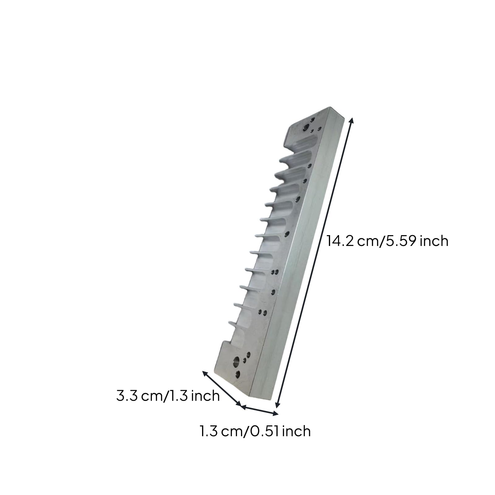 Piastra Ance Ricambio Telaio Alluminio Canali Fresati Fori Pre Tenuta Ermetica Scorrimento Adatto per Esecutori Tecnici Laboratorio Liuteria Upgrade Strumento