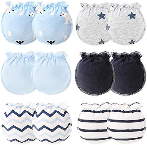 Adeimoo Baby Cotton Gloves Infant Toddler No Scratch Mittens for Little Boys ...