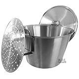 M.D.S Cuisine Cookwares Cazo Lid and Steamer Stainless Steel Caso Heavy Duty Carnitas Vaporera...
