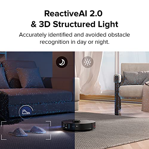Image of roborock S7 MaxV Robot Vacuum and Sonic Mop, 5100Pa Suction, 3D Structured Light Obstacle Avoidance, Auto Lifting Mop, Ultrasonic Carpet Detection, Compatible with Alexa, Perfect for Pet Hair