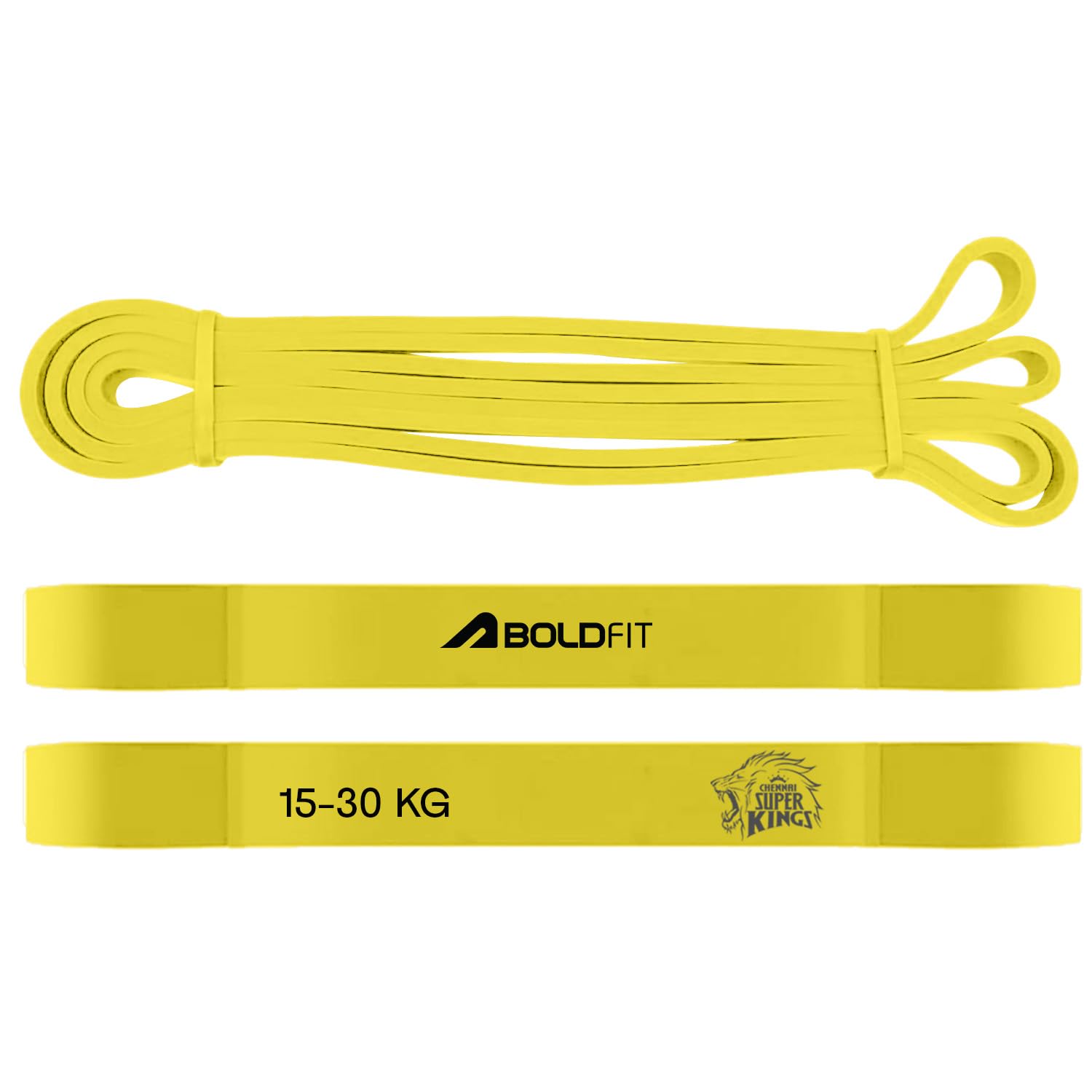 Mumbai Indians (MI) Official Merchandise Heavy Resistance Band for Workout Exercise & Stretching Pull Up Bands for Home Exercise for Gym Men & Women Resistance Bands Loop, Toning Bands Blue (3-7 Kg)