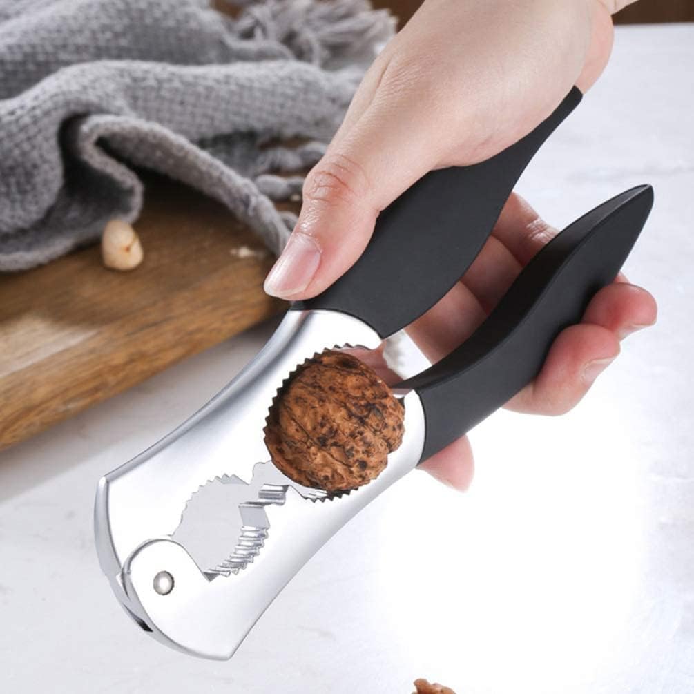 Food Clip Pecan Cookies Nutcracker Chestnut Clip Nut Sheller Chestnut Opening Tool Manual Chestnut Clip Walnut Opener Metal Nut Opener Plier for Indoor Outdoor Seafood Tools