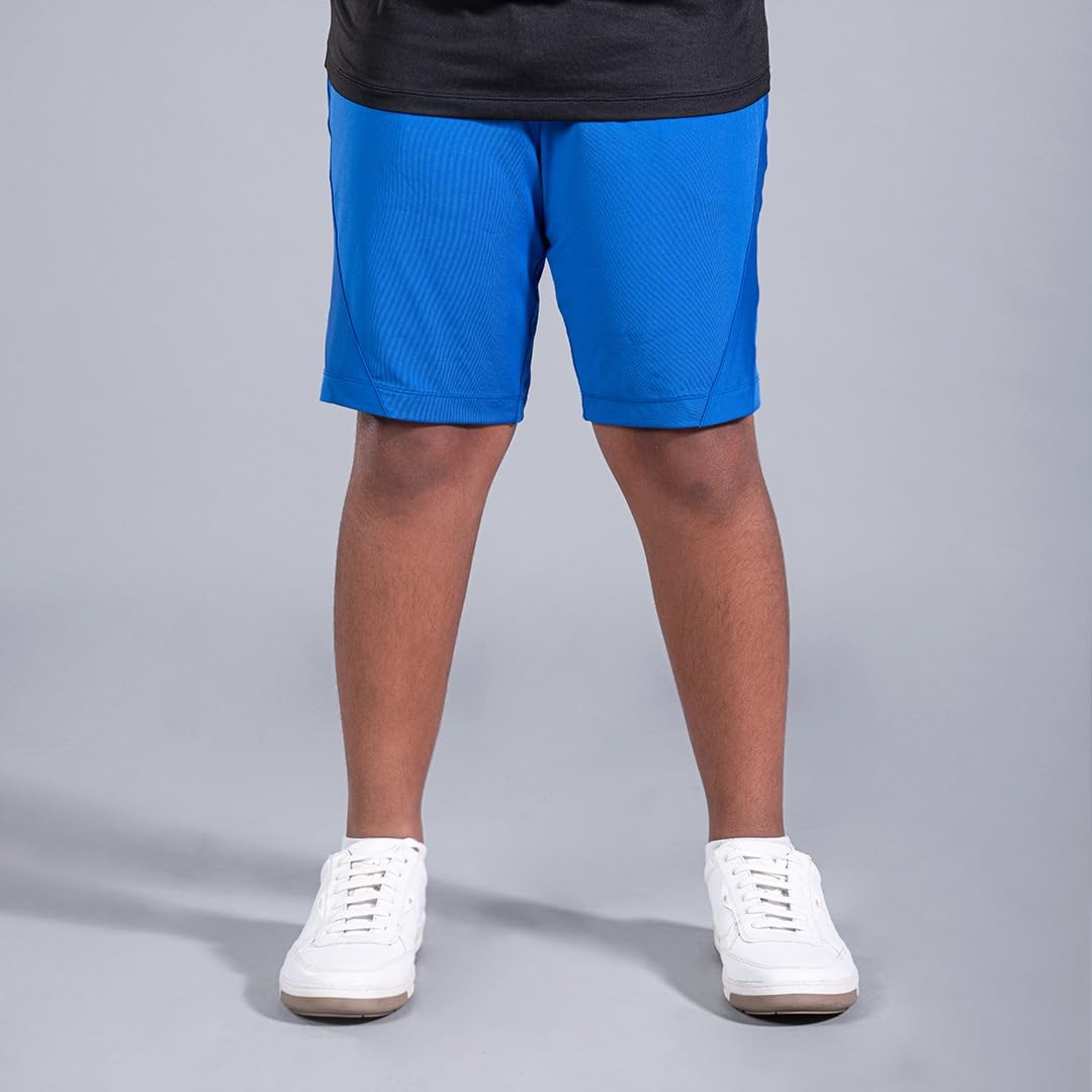 Dripmov Premium Boys Shorts | Activewear | Quick Dry | Regular Fit | Running Shorts with Pockets | Flexible for Sports & Casual Wear for Boy- Blue (12 Y - 14 Y) 2