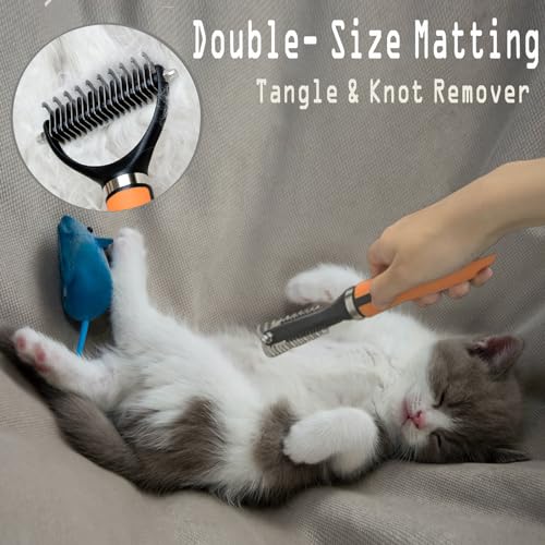 Professional Dematting Comb with 2 Sided 17+9 Precision Teeth | Ideal Deshedding Tool for Long  Short Haired Pets | Dual Holes Nail Clippers for Dogs and Cats for Beginning Trimmers  Cucciolini Doodles Professional dematting comb with 2 sided 17+9 precision teeth | ideal deshedding tool for long  short haired pets | dual holes nail clippers for dogs and cats for beginning trimmers   cucciolini doodles