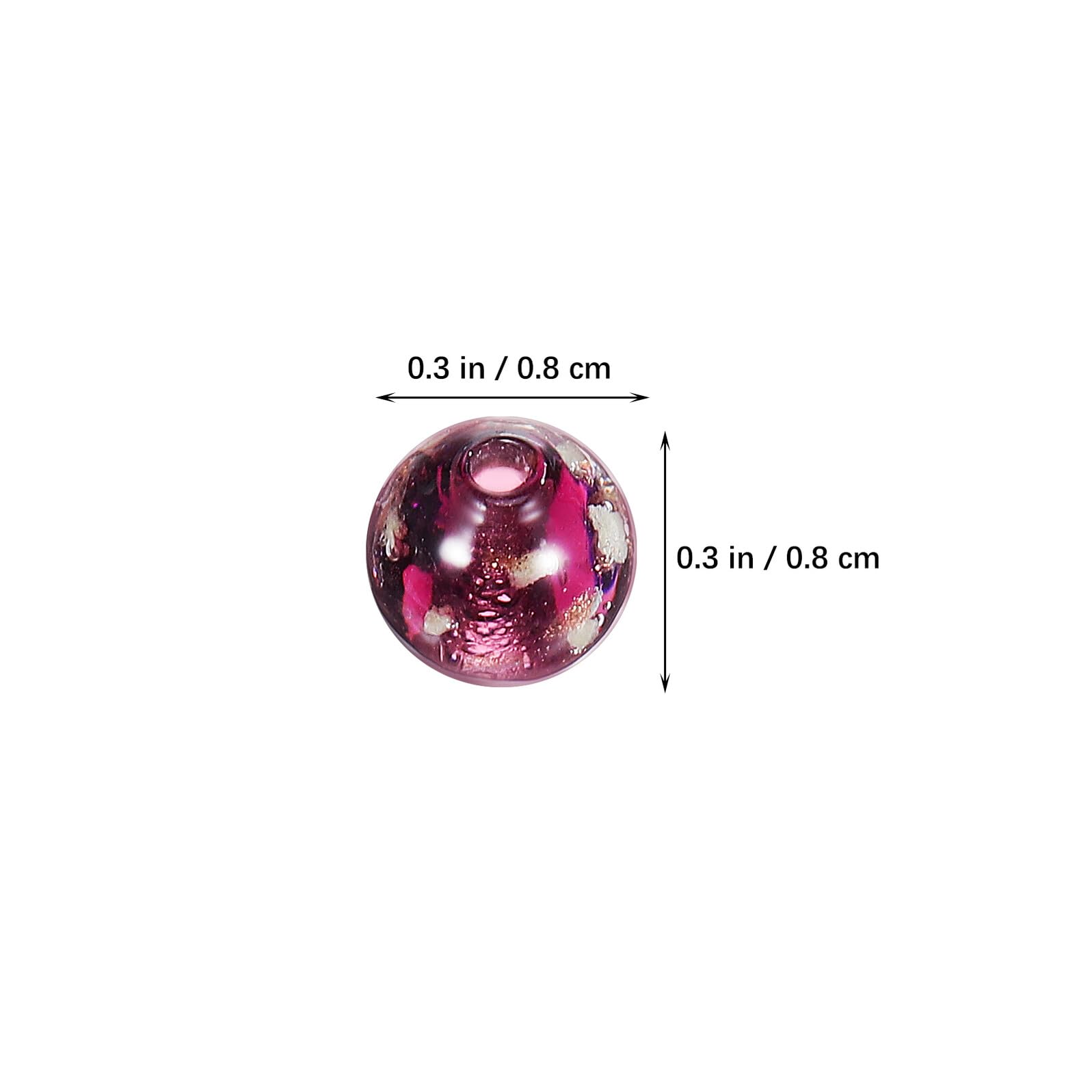 Housoutil 200 Piezas Cuentas De Vidrio Luminosas Brillante Cuentas Para Hacer Pulseras Mini Perlas De Neón Artesanía Kit Para Hacer Pulseras Con Talón