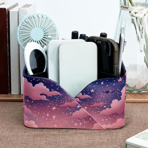 Boîte de rangement ciel étoilé rose idéale pour sublimer une coiffeuse - 7