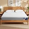 VASAGLE Matelas 140 x 190 cm, Matelas 2 Personnes, Mousse à Mémoire de Forme Gel, Soutien Mi-Ferme sur 7 Zones, Housse Respirante, Amovible et Lavable en Machine, 20 cm d’Épaisseur, Bleu RMZ123QZ01