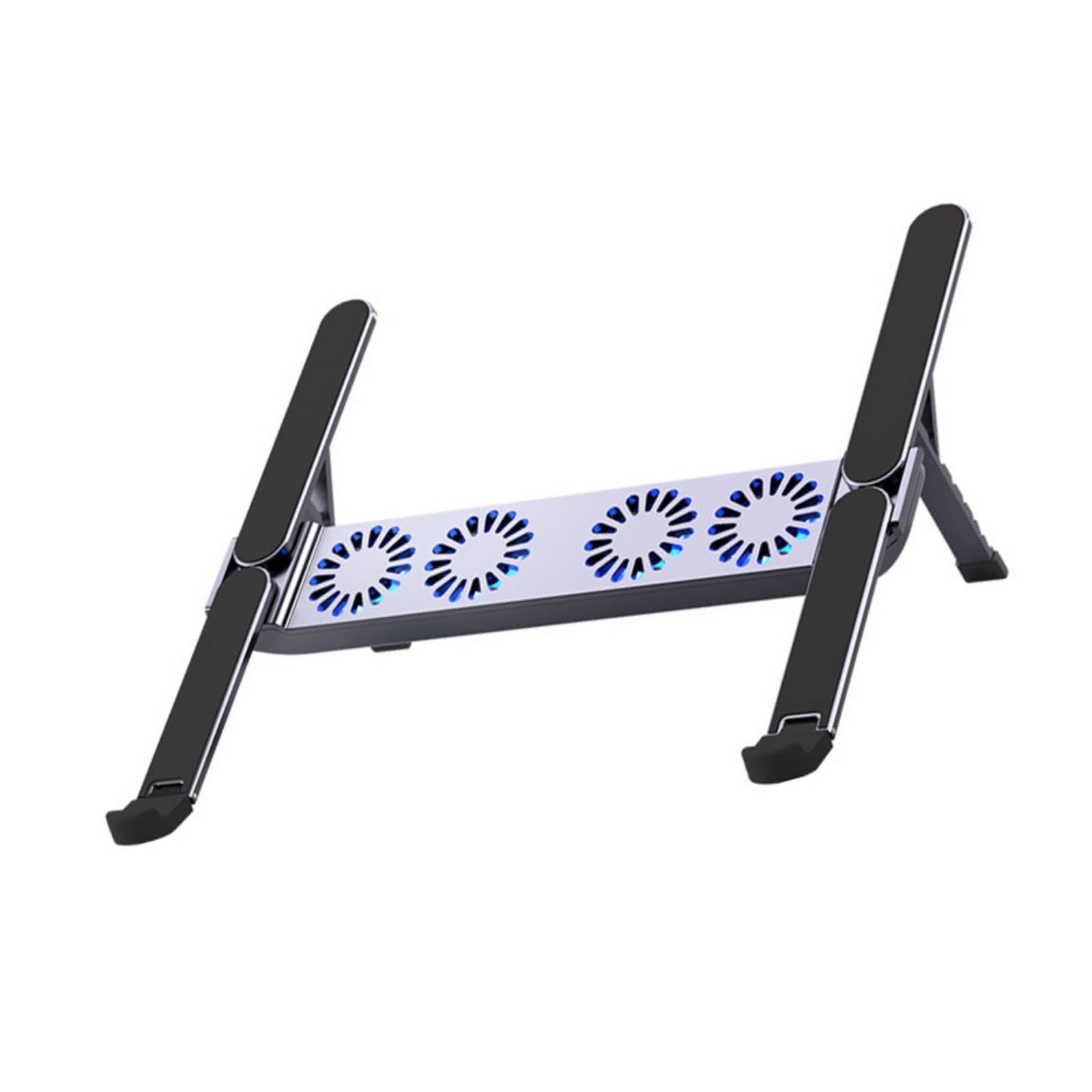 Pad di raffreddamento pieghevole del computer portatile con ventola silenziosa e supporto regolabile per tablet da 10-17 pollici Design in lega di alluminio