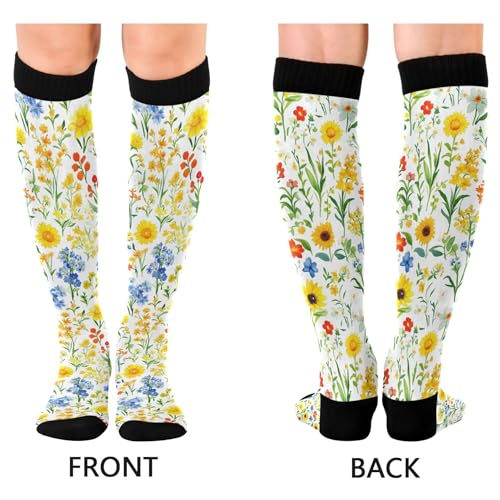 Image of JUNZAN Compression Socks Women Comfort Circulation Long Socks