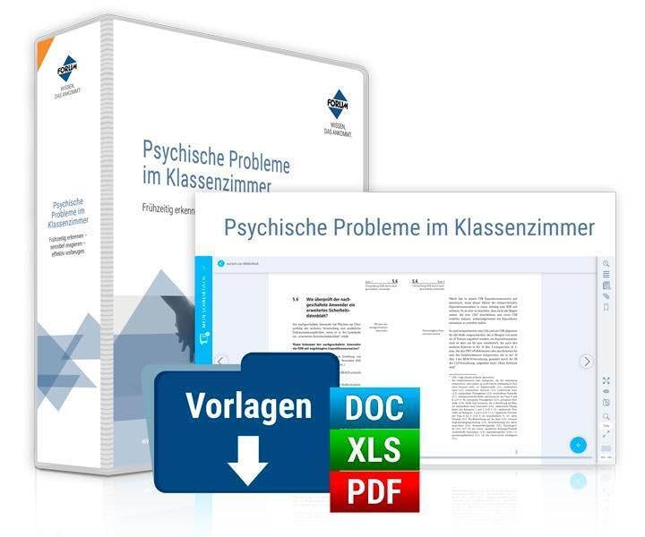 Psychische Probleme im Klassenzimmer: PREMIUM-Ausgabe: Handbuch + Online-Ausgabe des Handbuches + digitale Arbeitshilfen