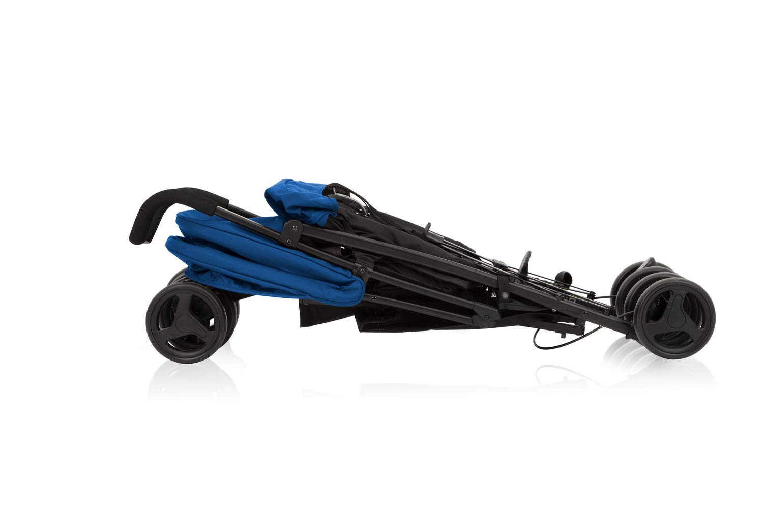 Graco TraveLite Buggy blau Caspian, leicht, klein zusammenklappbar, Liegeposition, stufenlos verstellbare Rückenlehne, Tragegriff, ab Geburt bis 15 kg