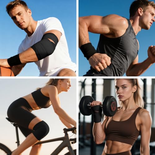 Image of NUITPY 24 Pack Athletic Tape, Black Sports Tape, Easy Tear Wrist Tape