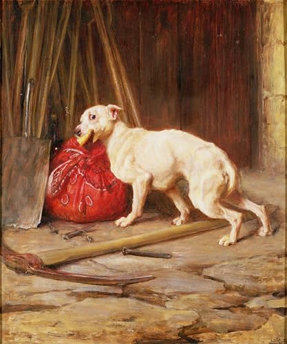 Cuadro Pintura al óleo clásico Pequeño hurto, impresión artística de alta fidelidad 60x90cm