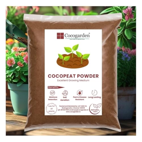 Image of Cocogarden Cocopeat Powder - 3 KG, Ready to Use Form for Indoor & Outdoor Home Garden, Potting Plants, Terrace Gardening