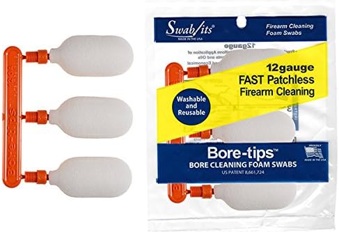 Swab-its (12 bolsas) Limpieza de pistola calibre 12 - Fabricado en los Estados Unidos