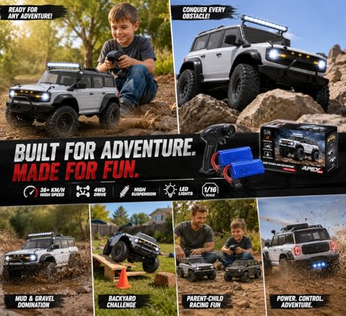 Image of 1:16 Scale 40km /h RC Drift Car - High Speed 4WD Off-Road Truck with Smoke Effect, Dual Tires & Rechargeable Battery for Kids and Adults