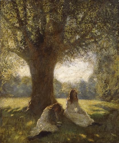 Tableau un endroit ombragé George Clausen poster art mural vintage de chambre 60x90
