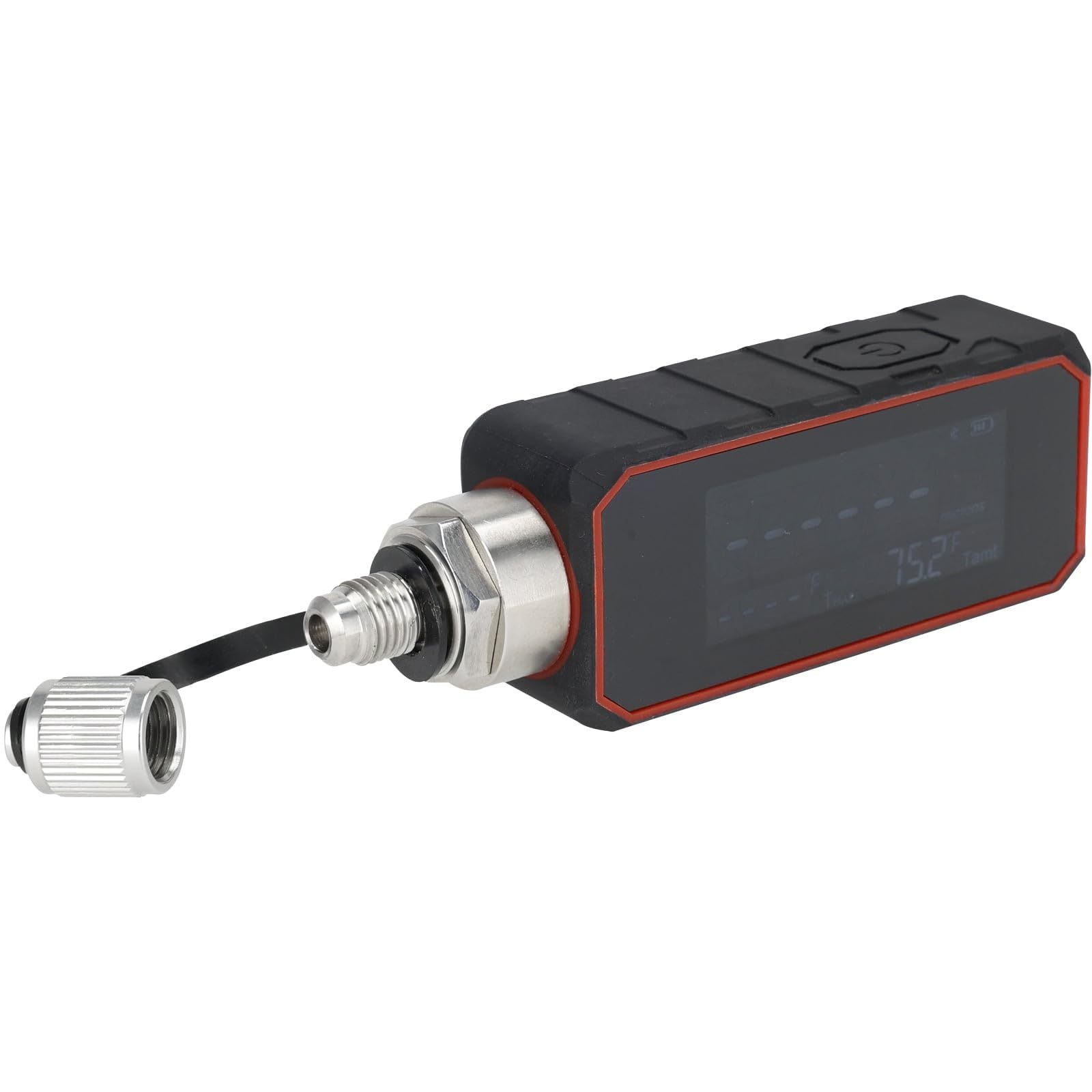 ROTHENBERGER ROVAC Pro Professionelles digitales Vakuummessgerät HVAC – Vakuum-Messgerät 1–19000 Mikron mit MEMS-Sensor, App-Anschluss, USB-C, Adapter-Set 1/4 Zoll SAE – Werkzeug für Kühlung und