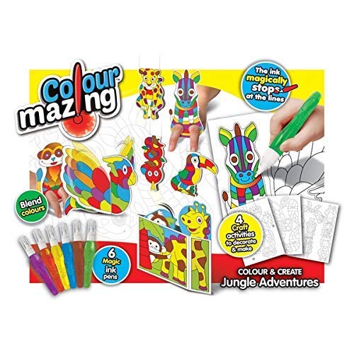 John Adams10762 ColourMazing 3D Jungle Adventures, Multi