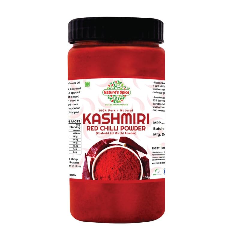 Natures Spice Kashmiri Red Chilli Powder - 250 Grams │ Kashmiri Lal Mirch Powder (B0CGJ27Y2K) Amazon Price History, Amazon Price Tracker