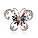 Produktbild Drawihi Einfache Mode Dame Übertriebener Farbe Schmetterling Brosche und Mädchen frauen feiertags geschenke zeigen Ihre elegante Schönheit und Charme, 1 Stuck