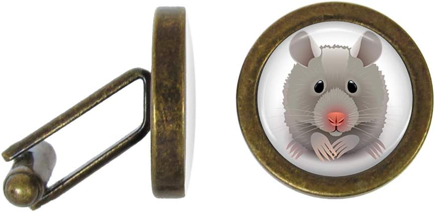 Hamster Cufflinks Hamsters Cuff Links (Angled Edition)