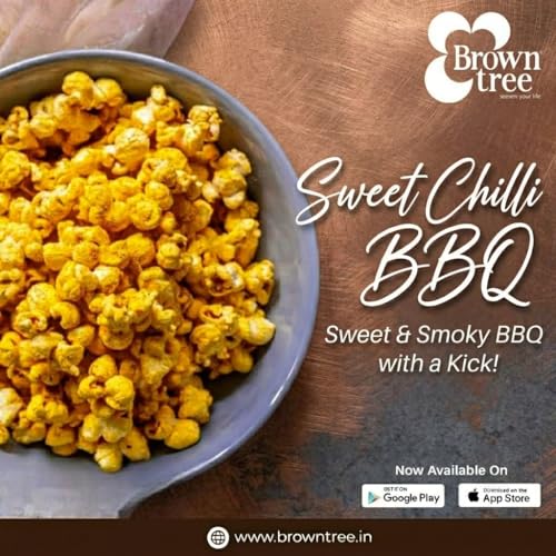 Image of Browntree Popcorn Seasoning-Sweet Chilli BBQ-200g (Pack Of 4) |Each Pack 50g | Popcorn Seasoning Combo | Zero added Colours
